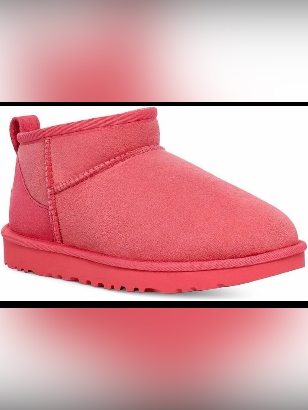 NEW UGG Australia Women's Classic Ultra Mini Boots Sz.10 Pink Glow